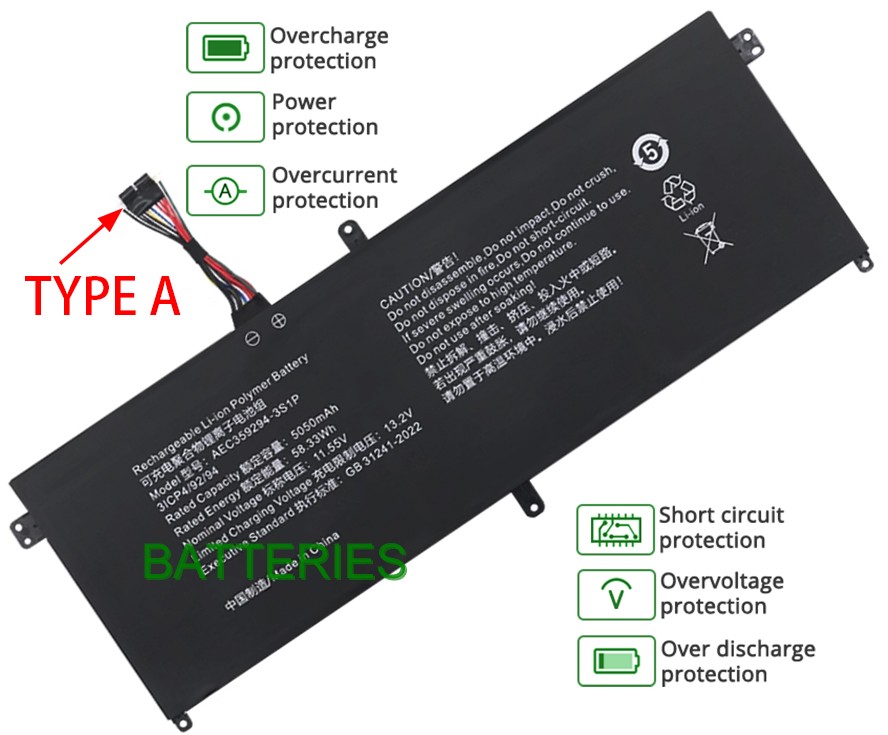 NOTEBOOK AEC359294-3S1P battery