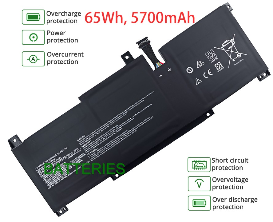 MSI MODERN 14 B11MW battery