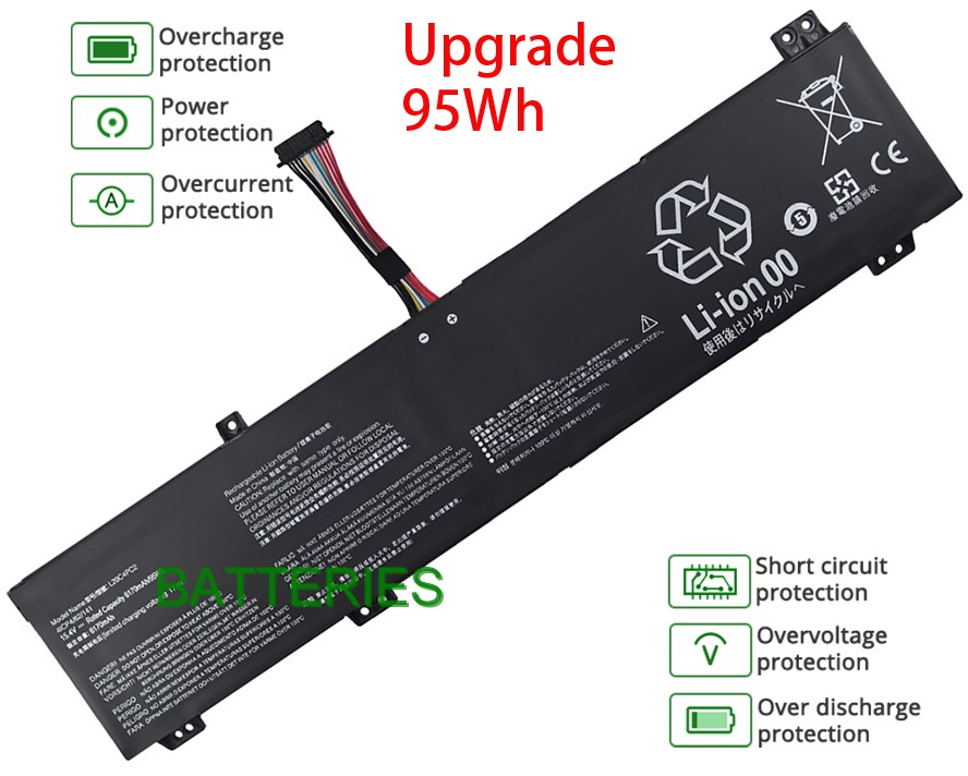 LENOVO Legion 5-17ACH6H Type 82JY battery