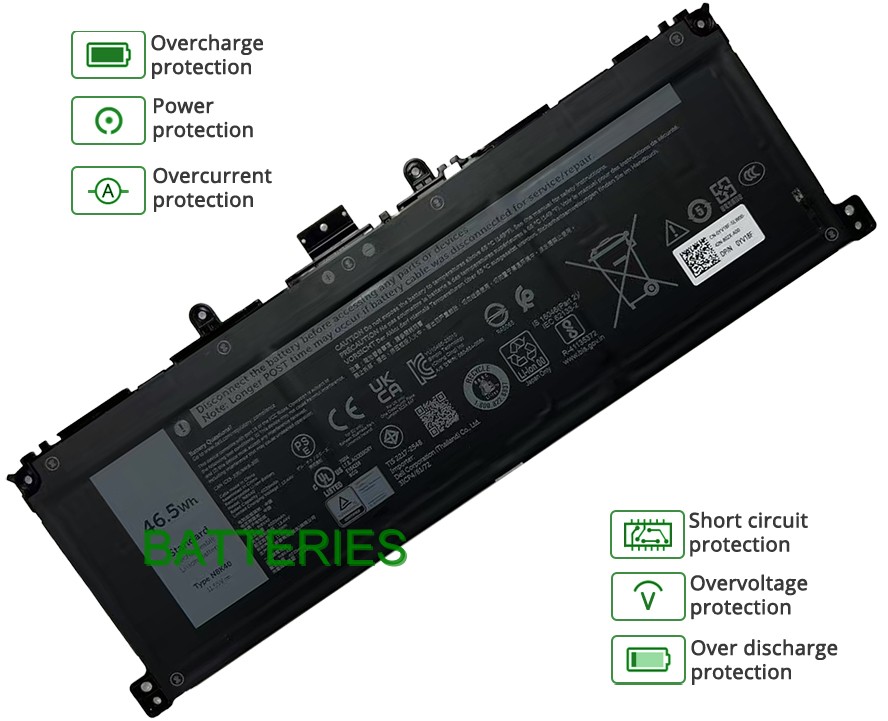 Dell T07H001 battery